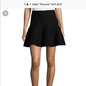 1. State “Flounce” Knit Skirt